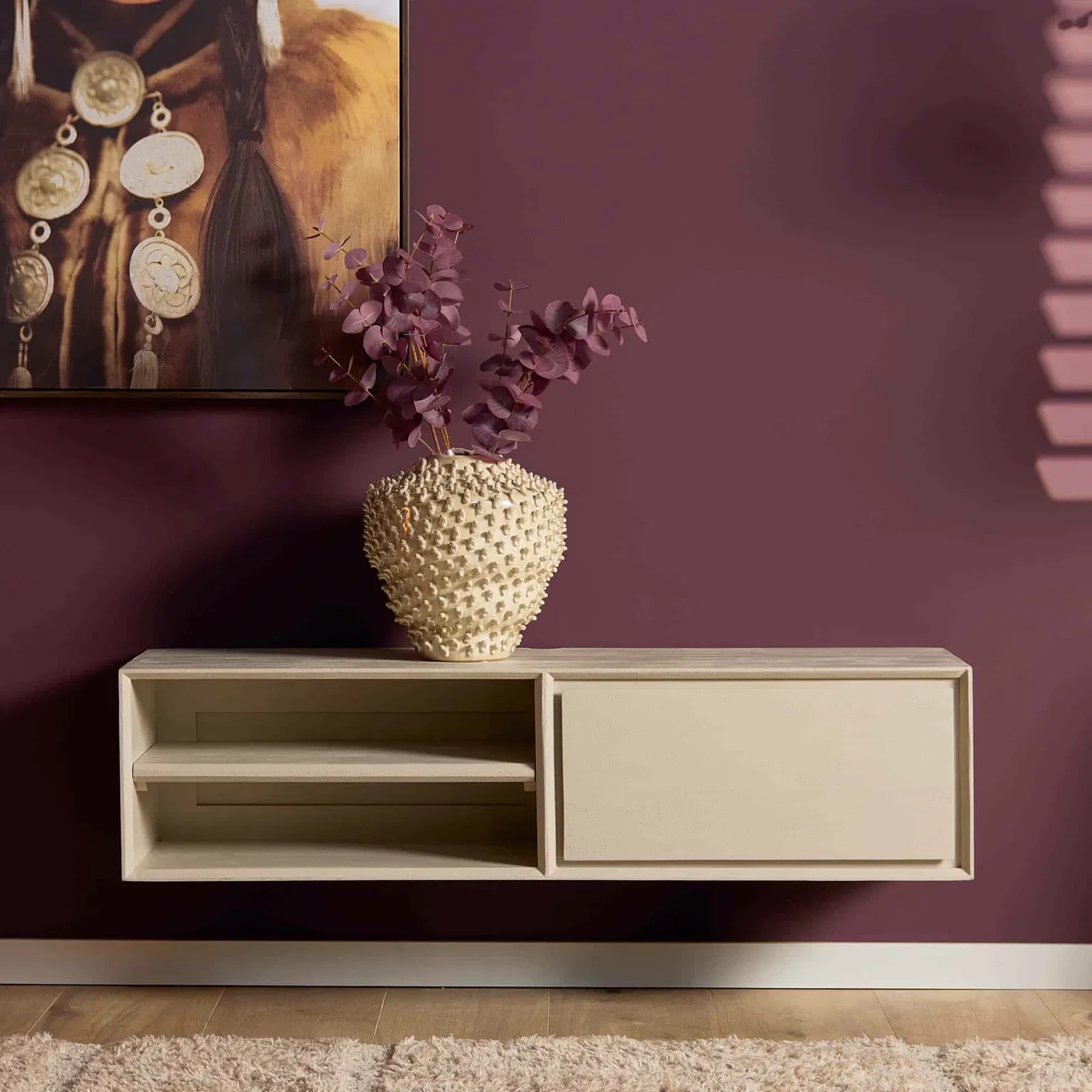 Abgehängter TV-Element Ambiance Sand | 120 cm - Starfurn