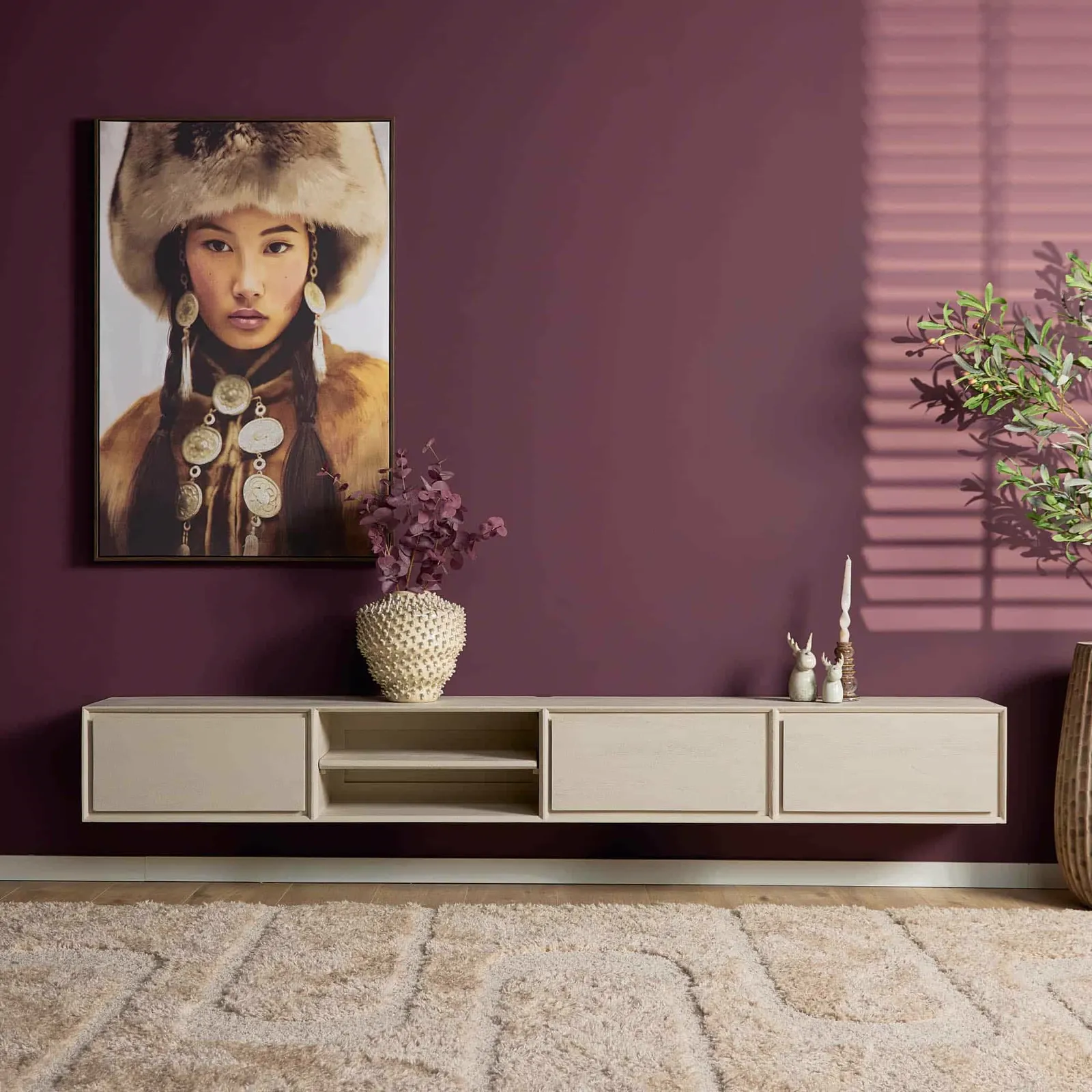 Abgehängter TV-Element Ambiance Sand | 280 cm - Starfurn