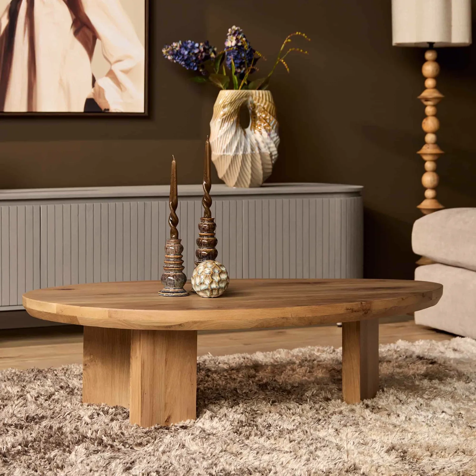 Couchtisch Zillah | 130 cm | Eiche Natur - Starfurn