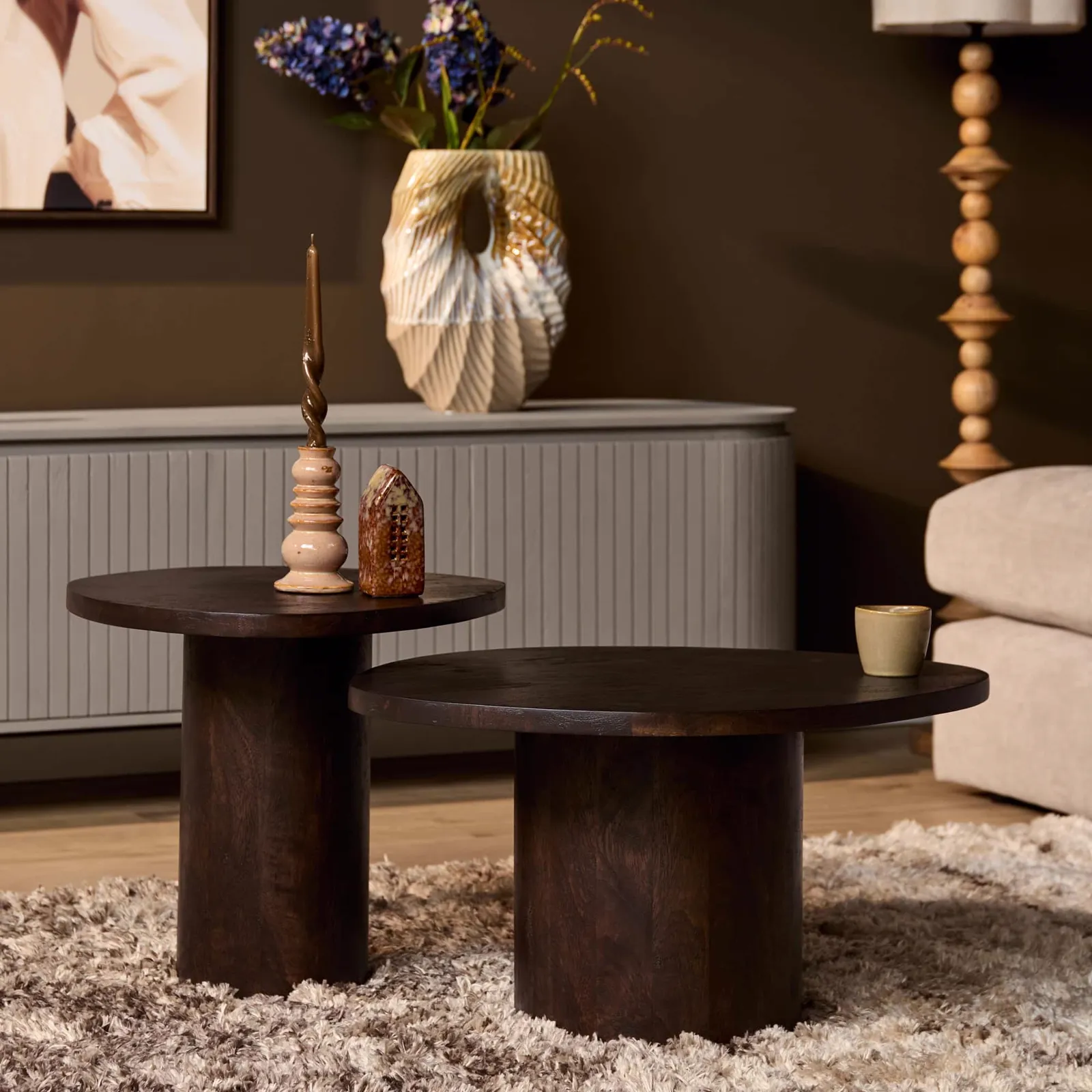 Couchtisch Mirre | Braun | 2er-Set - Starfurn