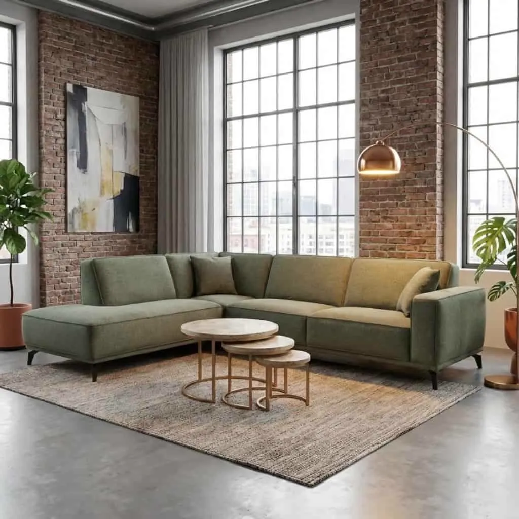 Ecksofa Luzern | Hunter - Zitform