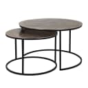 Couchtisch Asher champagnerfarbenes Gold (2er-Set) - Richmond Interiors