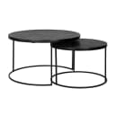 Couchtisch Bolder schwarz (2er-Set) - Richmond Interiors