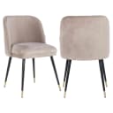 Esszimmerstuhl Alicia khaki Samt feuerhemmend - Richmond Interiors