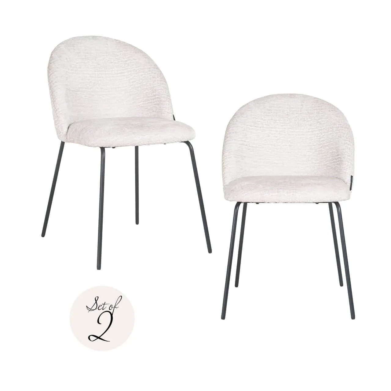 Esszimmerstuhl Alyssa cream fusion (2er-Set) - Richmond Interiors