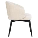 Esszimmerstuhl Amphara FR weiß Chenille feuerhemmend - Richmond Interiors