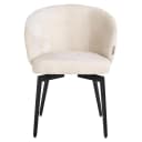 Esszimmerstuhl Amphara FR weiß Chenille feuerhemmend - Richmond Interiors