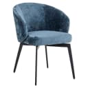 Amphara Esszimmerstuhl blau Chenille feuerhemmend - Richmond Interiors
