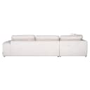 Sofa Lund Cream Fusion 3-Sitzer + Ottomane links - Richmond Interiors