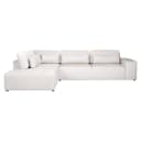 Sofa Lund Cream Fusion 3-Sitzer + Ottomane links - Richmond Interiors