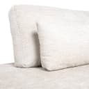Sofa Lund Cream Fusion 3-Sitzer + Ottomane links - Richmond Interiors