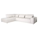 Sofa Lund Cream Fusion 3-Sitzer + Ottomane links - Richmond Interiors