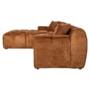 Sofa Cube lovely cinnamon 3-Sitzer + Lounge links - Richmond Interiors