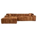 Sofa Cube lovely cinnamon 3-Sitzer + Lounge links - Richmond Interiors