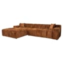Sofa Cube lovely cinnamon 3-Sitzer + Lounge links - Richmond Interiors