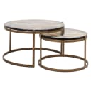 Couchtisch Cleo gold (2er Set) - Richmond Interiors