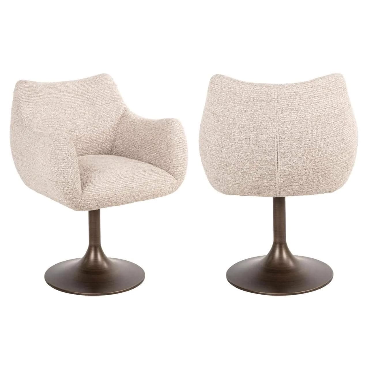 Esszimmerstuhl Aldo natural linear swivel - Richmond Interiors