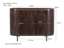 Sideboard Noor Walnuss 115 cm - Livingfurn