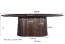 Esstisch Salvator Walnut 230 cm - Livingfurn