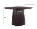 Esstisch Salvator Walnuss 130 cm - Livingfurn
