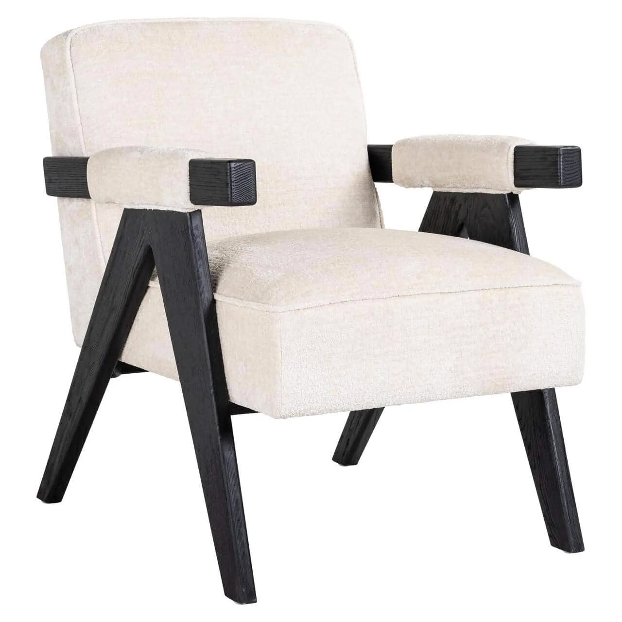 Lounge-Sessel Cooper weiß Chenille - Richmond Interiors