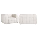 Lounge-Sessel Merrol cremefarben, flammhemmend - Richmond Interiors