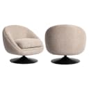 Lounge-Sessel Nodo natural chunky swivel - Richmond Interiors