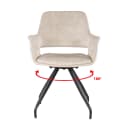 Capp Beige Samt - Livingfurn