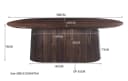 Esstisch Salvator Nussbaum 300cm - Livingfurn