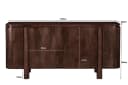 Sideboard Salano braun 170 cm - Livingfurn