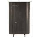 Wandschrank Tobago Espresso 180 cm - Livingfurn