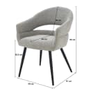 Esszimmerstuhl Megan Taupe - Livingfurn
