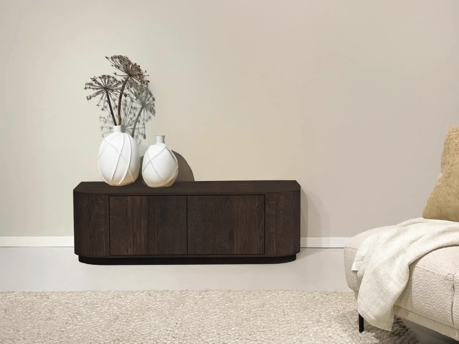 TV-Möbel Novero Espresso 140 cm - Livingfurn