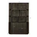 Wandschrank Novero Espresso 145 cm - Livingfurn