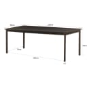 Esstisch Tobago Espresso 220 cm - Livingfurn