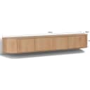 TV-Möbel Novero, schwebend, 220 cm - Livingfurn