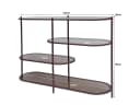Wandschrank Brix Jill Burgundy 90 cm - Livingfurn