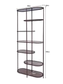 Wandschrank Brix Jill Burgundy 190 cm - Livingfurn
