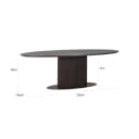 Esstisch Luxor braun oval 235 - Richmond Interiors