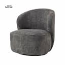Belvi Sessel - Stoff AJ3019-20 Dunkelgrau (drehbar) - Tower Living