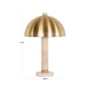 Tischlampe Jara gebürstetes Gold - Richmond Interiors
