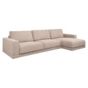 Sitzbank Trentino cayennebraun 3,5-Sitzer + Lounge links oder rechts - Richmond Interiors