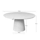Runder Esstisch Solana Sand Mangoholz 150 cm - Starfurn