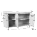 Sideboard Solana Sand, Mangoholz, 165 cm - Starfurn