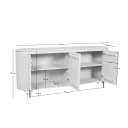 Sideboard Solana Sand, Mangoholz, 210 cm - Starfurn