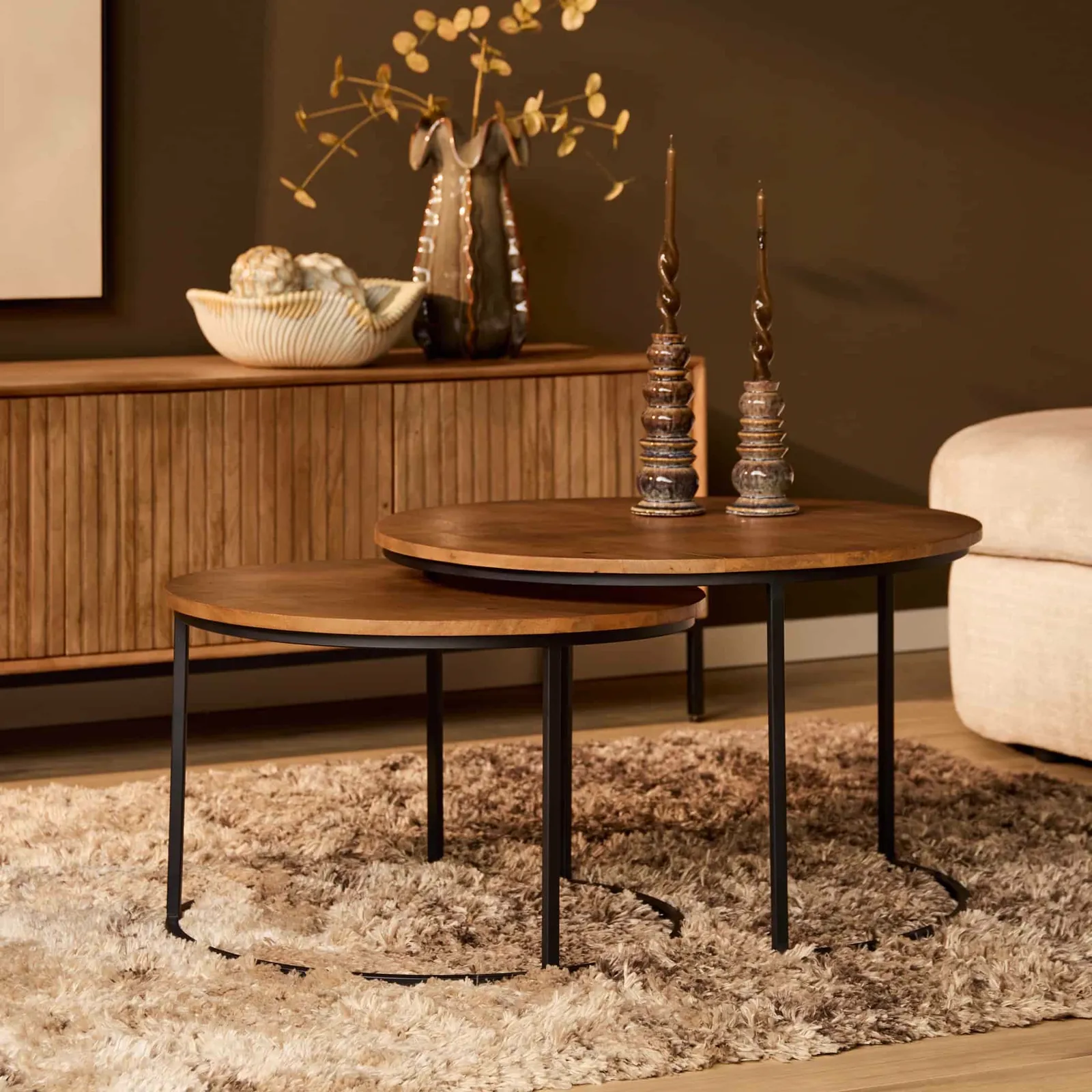 Couchtisch Madison Natural | 70 cm | 2er-Set - Starfurn
