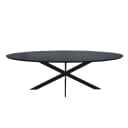 Ferris Eiche Esstisch | Oval 240 cm | Schwarz - Starfurn
