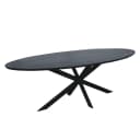 Ferris Eiche Esstisch | Oval 240 cm | Schwarz - Starfurn