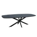 Ferris Eiche Esstisch | Dänisch Oval 200 cm | Schwarz - Starfurn