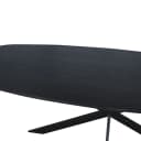 Ferris Eiche Esstisch | Dänisch Oval 200 cm | Schwarz - Starfurn
